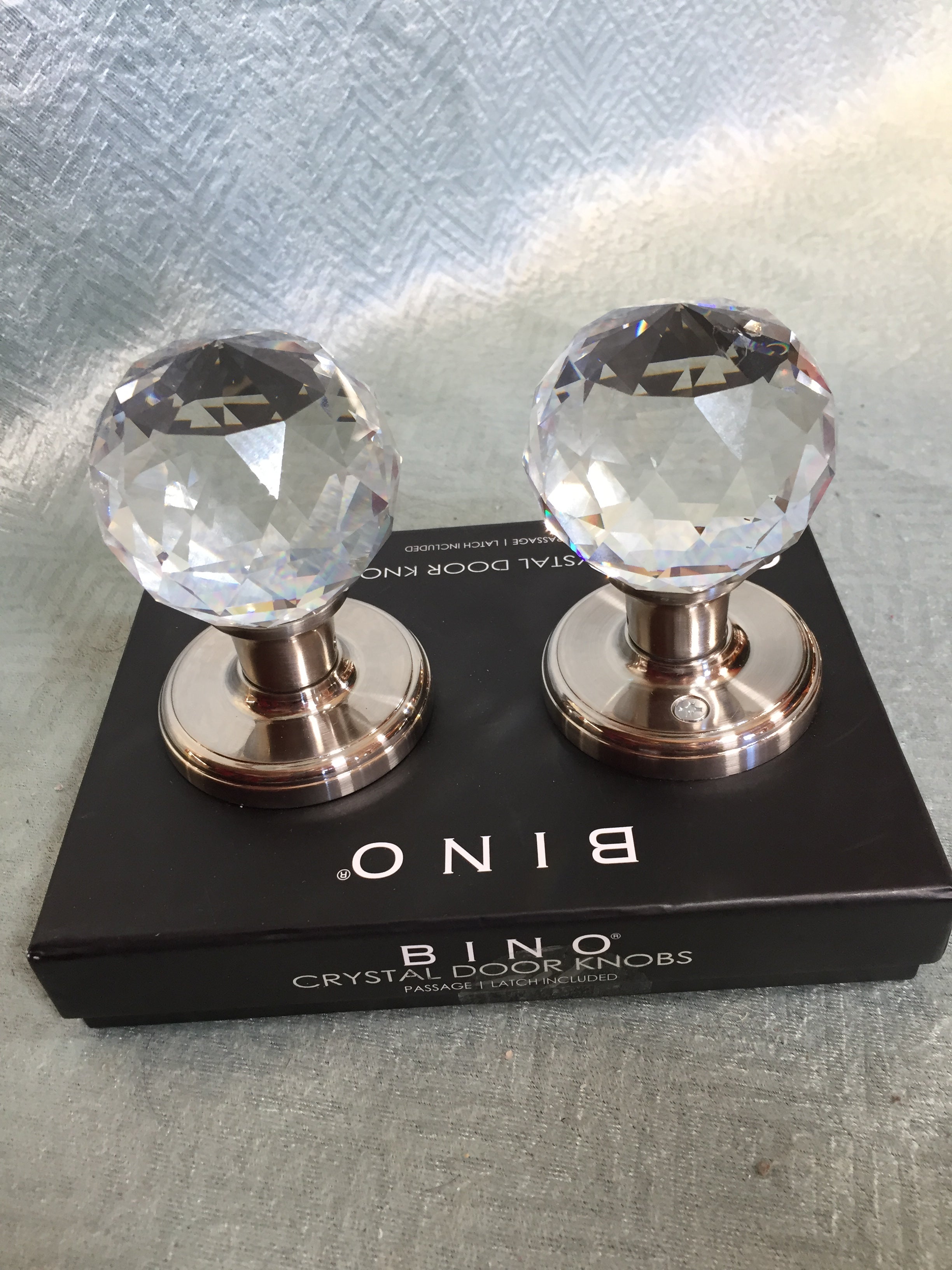 BINO Crystal Functional Interior Door Knobs Set - 2 Pieces - SEE DESCRIPTION (7610046054638)